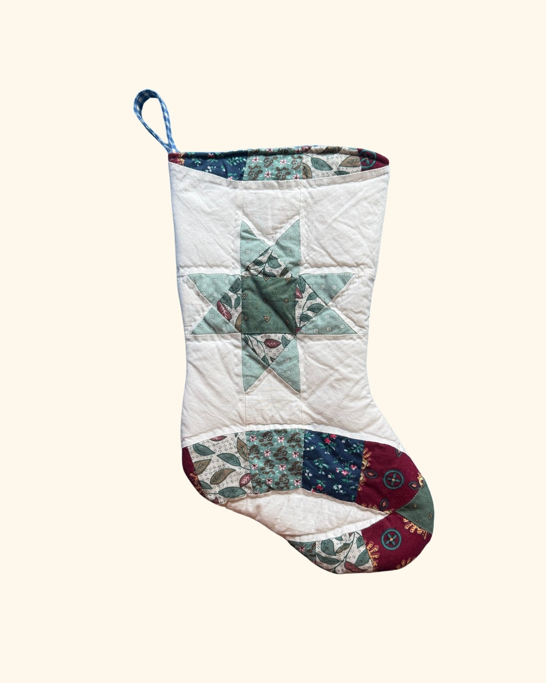 Quilted Patterned Stocking