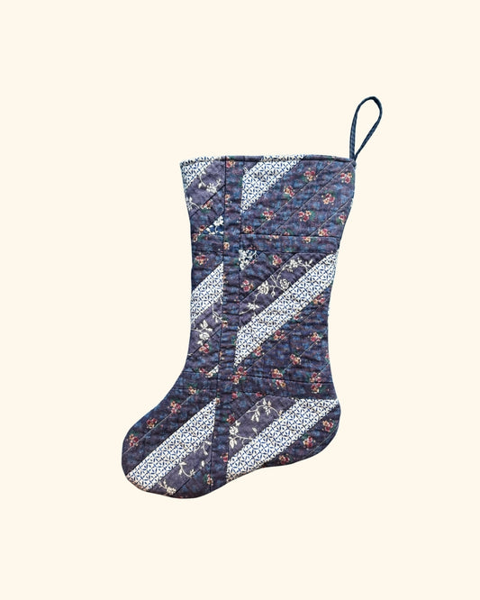 Quilted Floral Stocking