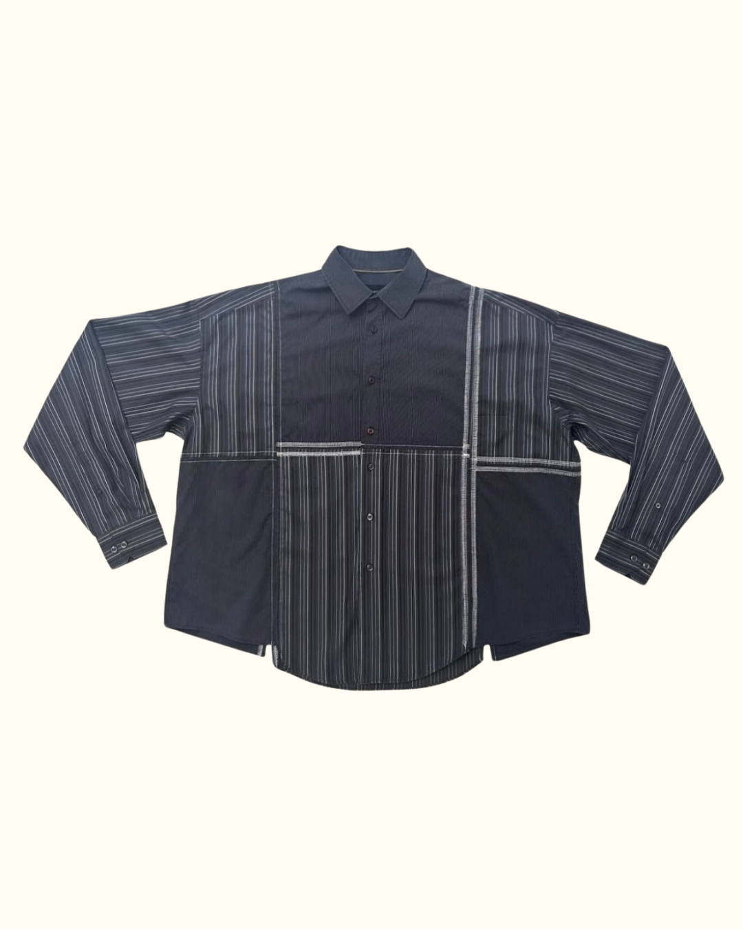 Blue/Grey Working Class Button Up