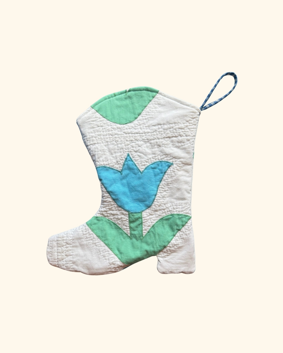Quilted Tulip Boot Stocking