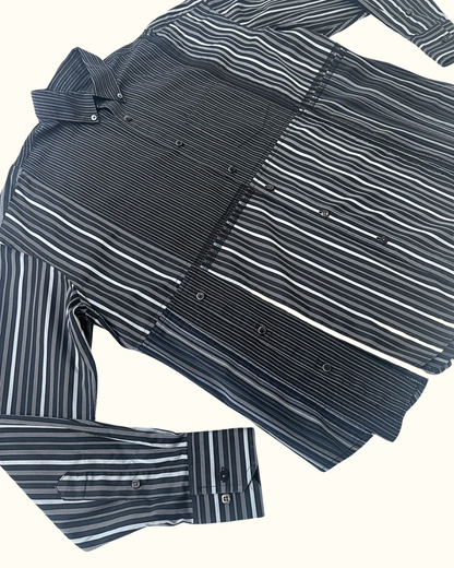 Black/Grey Working Class Button Up