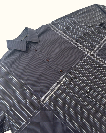 Blue/Grey Working Class Button Up