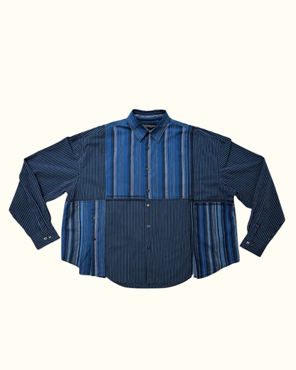 Blue Stripe Working Class Button Up