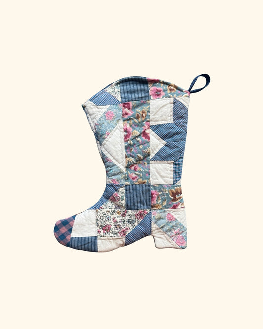 Quilted Patterned Boot Stocking