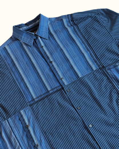 Blue Stripe Working Class Button Up