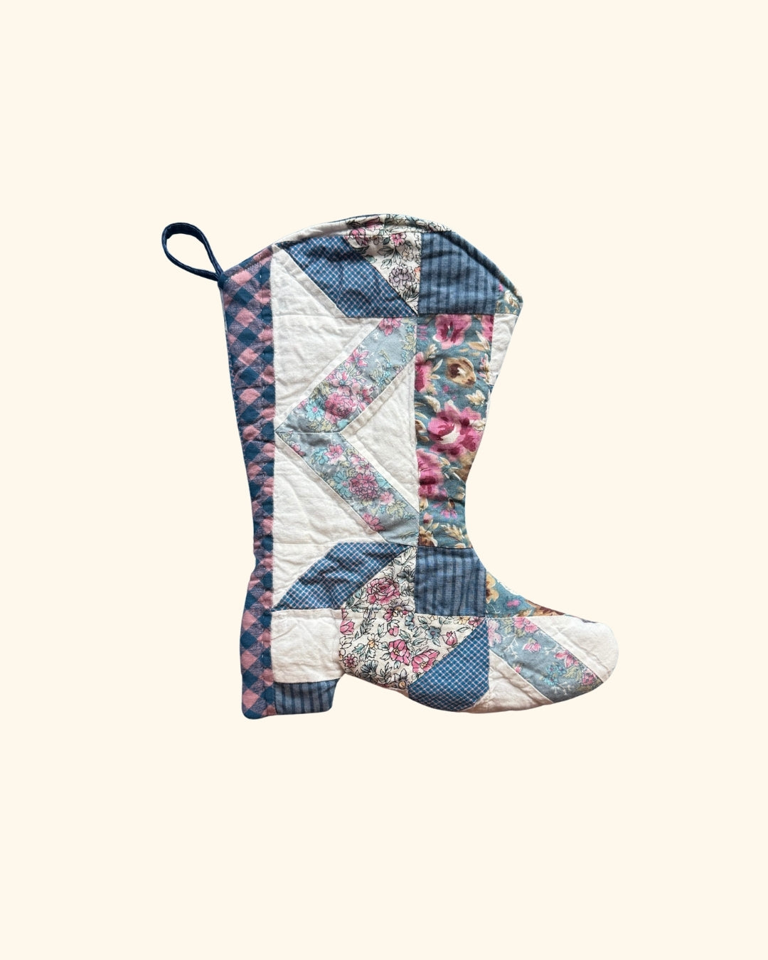 Quilted Patterned Boot Stocking
