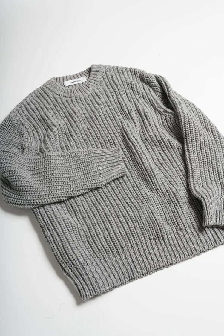 Slate Fisherman Knit