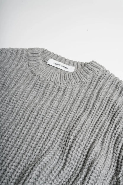 Slate Fisherman Knit