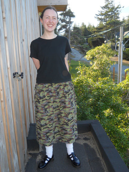 Camo Midi Skirt