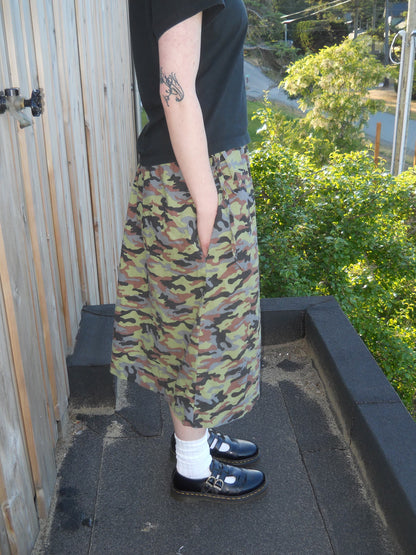 Camo Midi Skirt