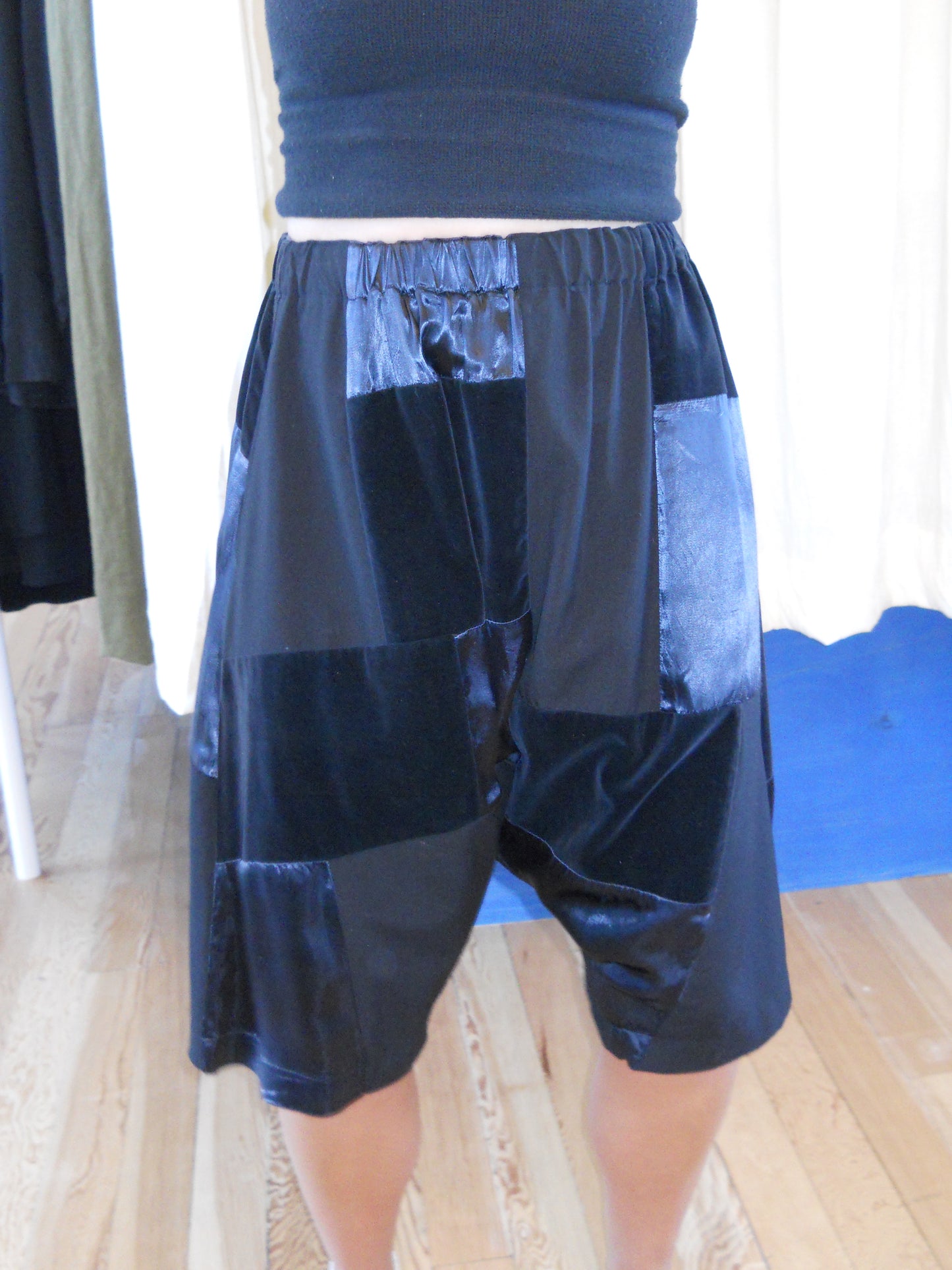 Patchwork Balloon Shorts