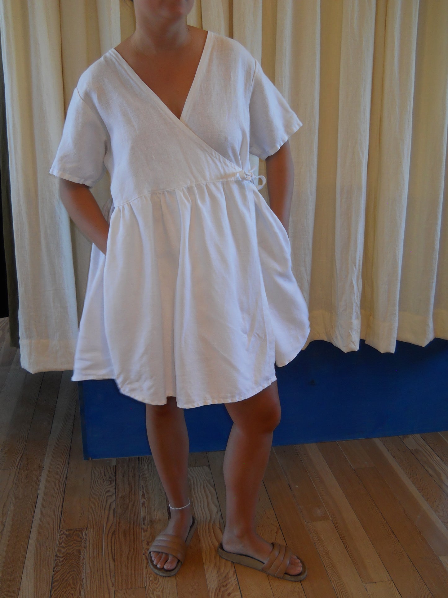 White Mini Hawthorn Dress