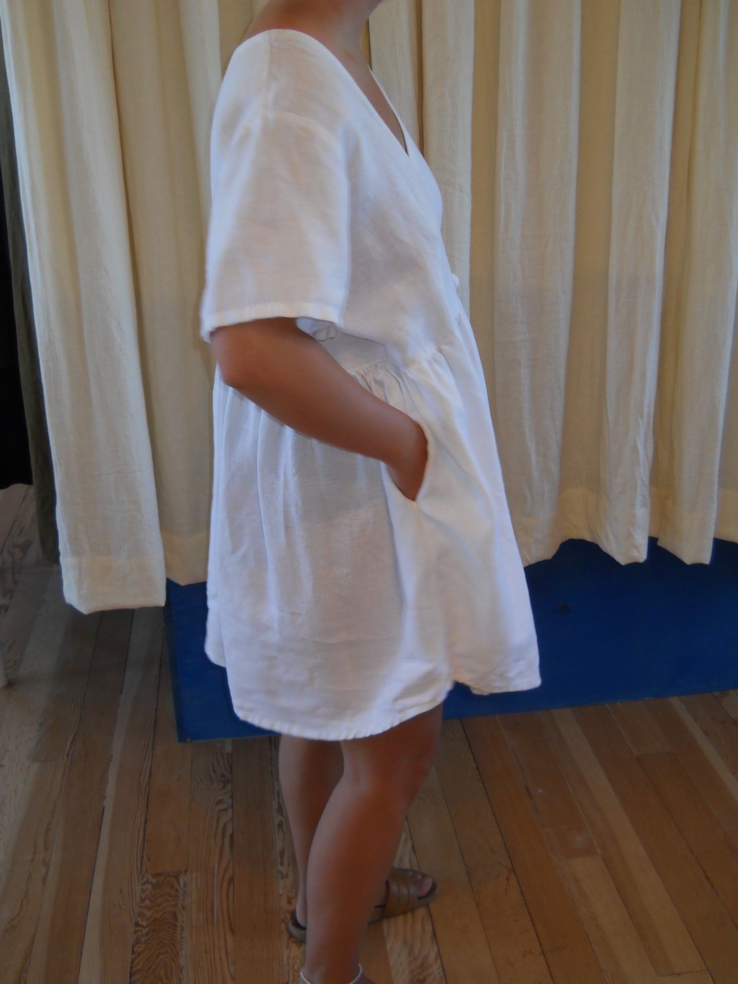 White Mini Hawthorn Dress