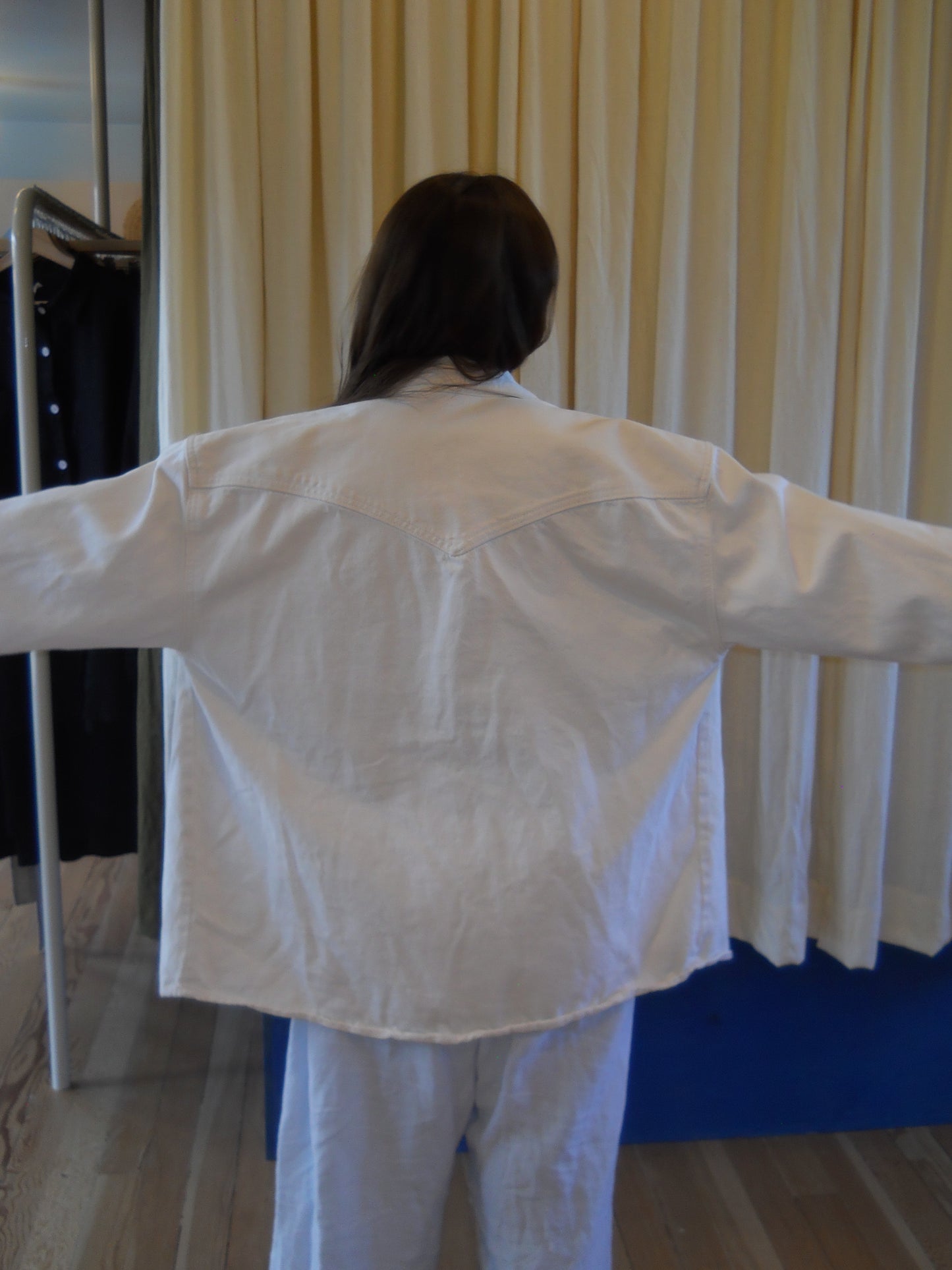 Off White Denim Shirt Jacket