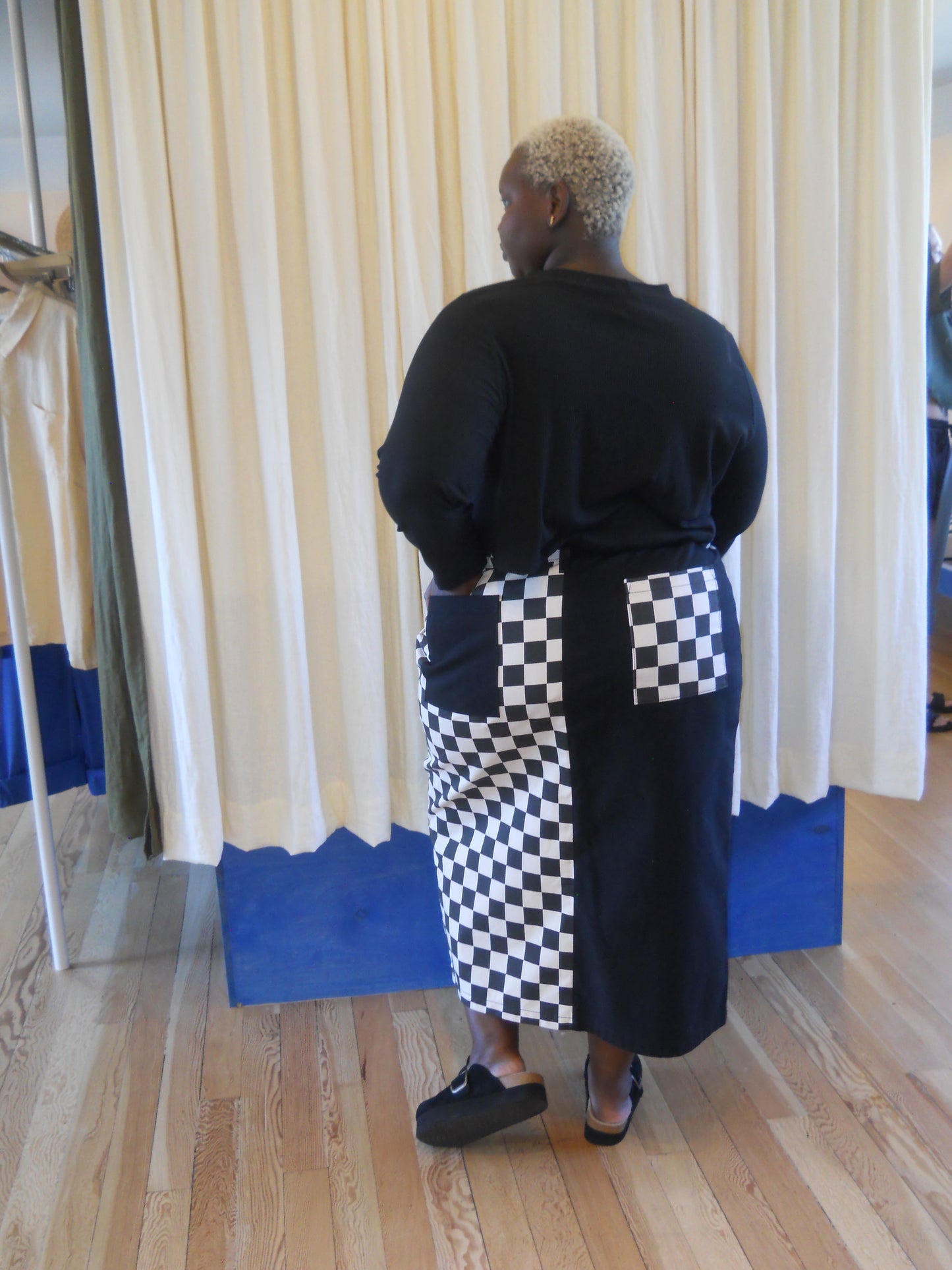 B/W Checkered Jennifer Skirt
