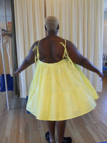 Hand Dyed Yellow Celia Dress