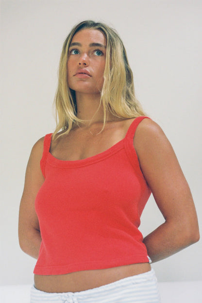 Poppy Red Breeze Tank