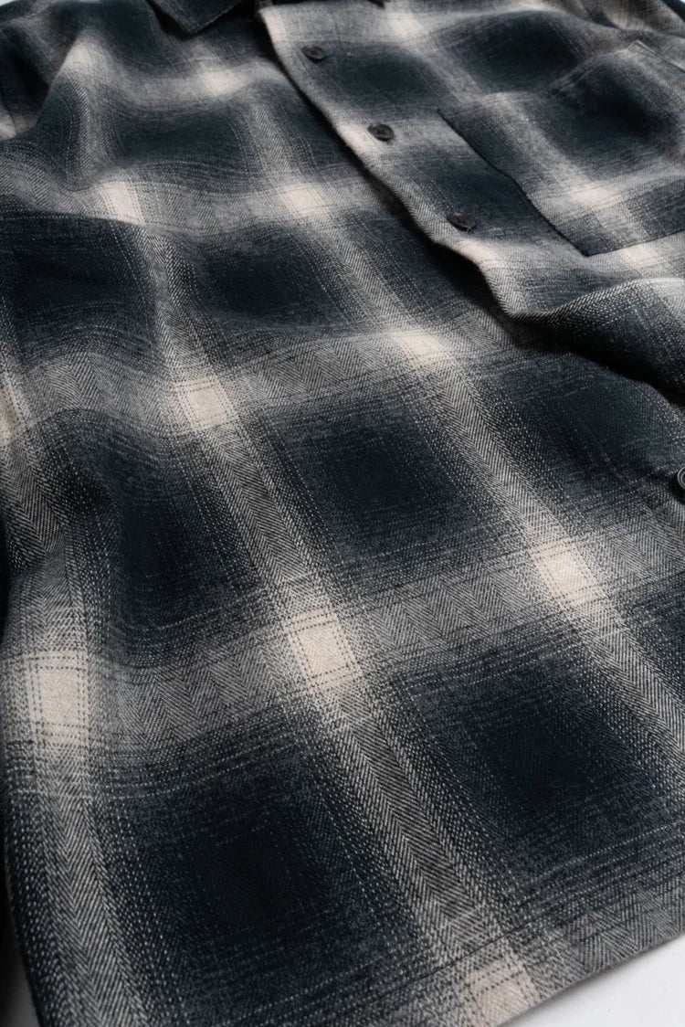 Black Melange Check Café Shirt