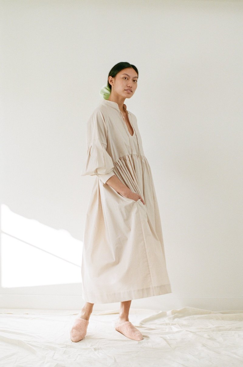Taupe House Dress