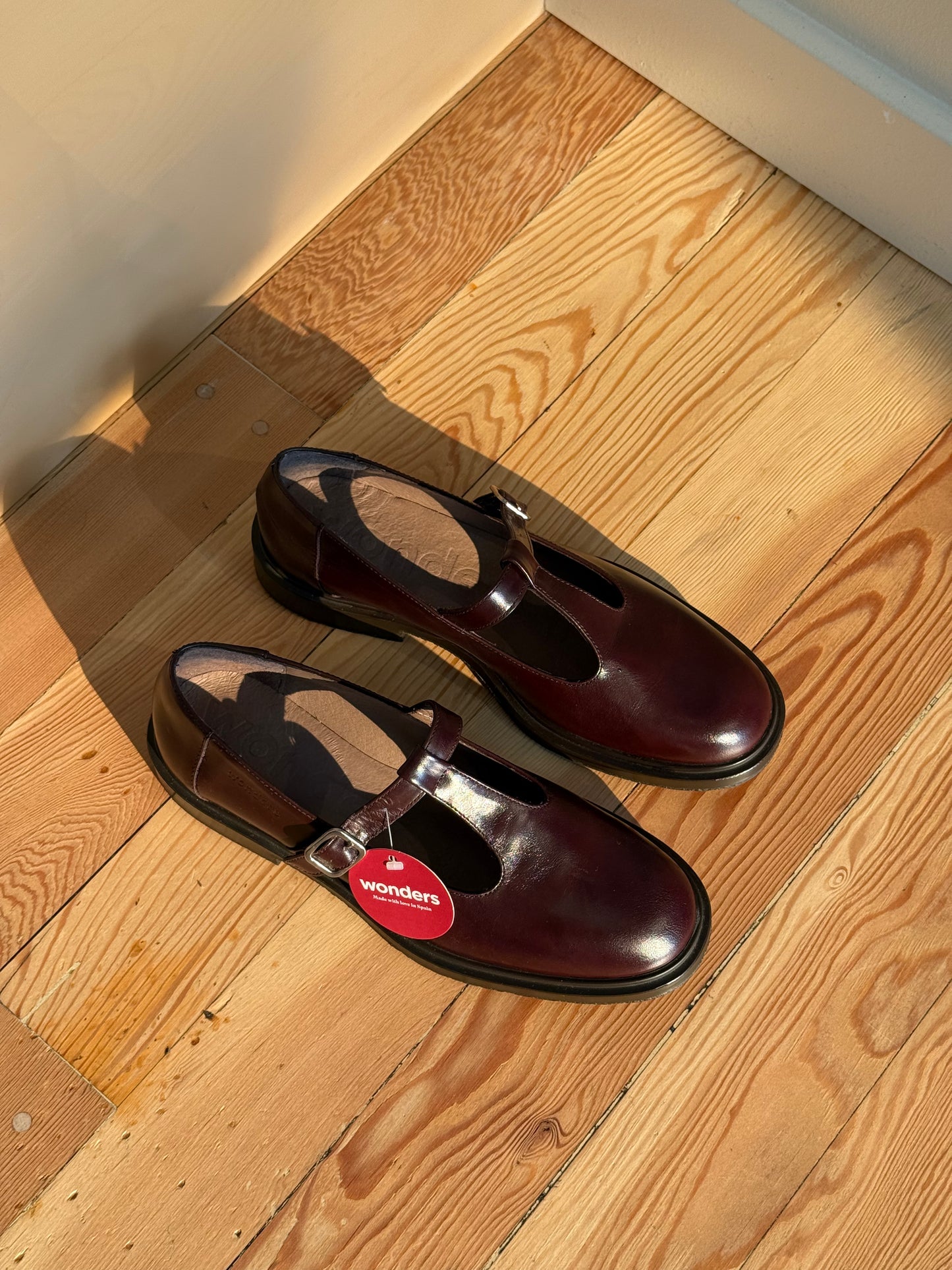 Burgundy Mary Janes
