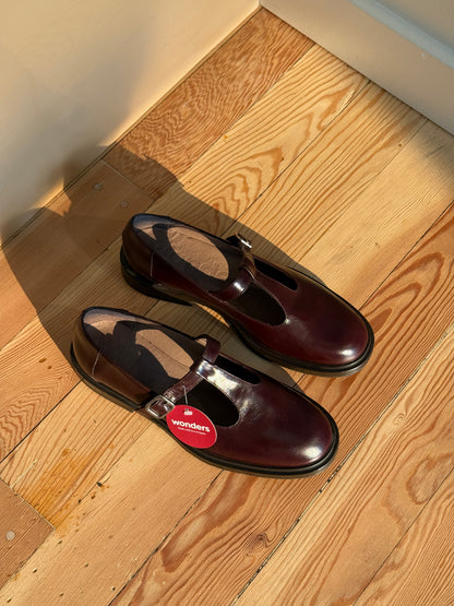 Burgundy Mary Janes