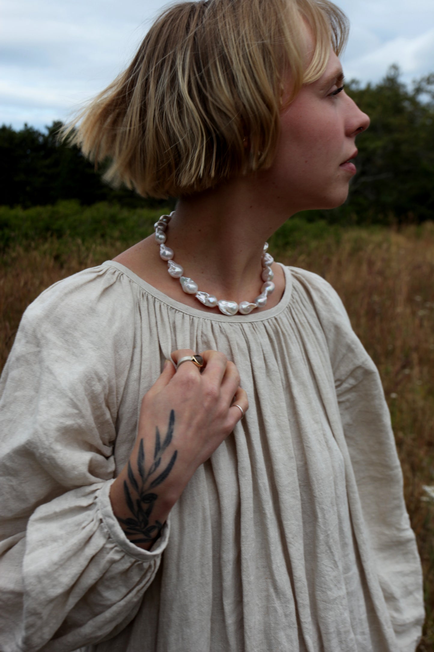 Large White Baroque Collar