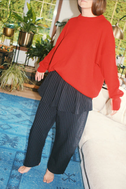 Black Stripe Jules Pant