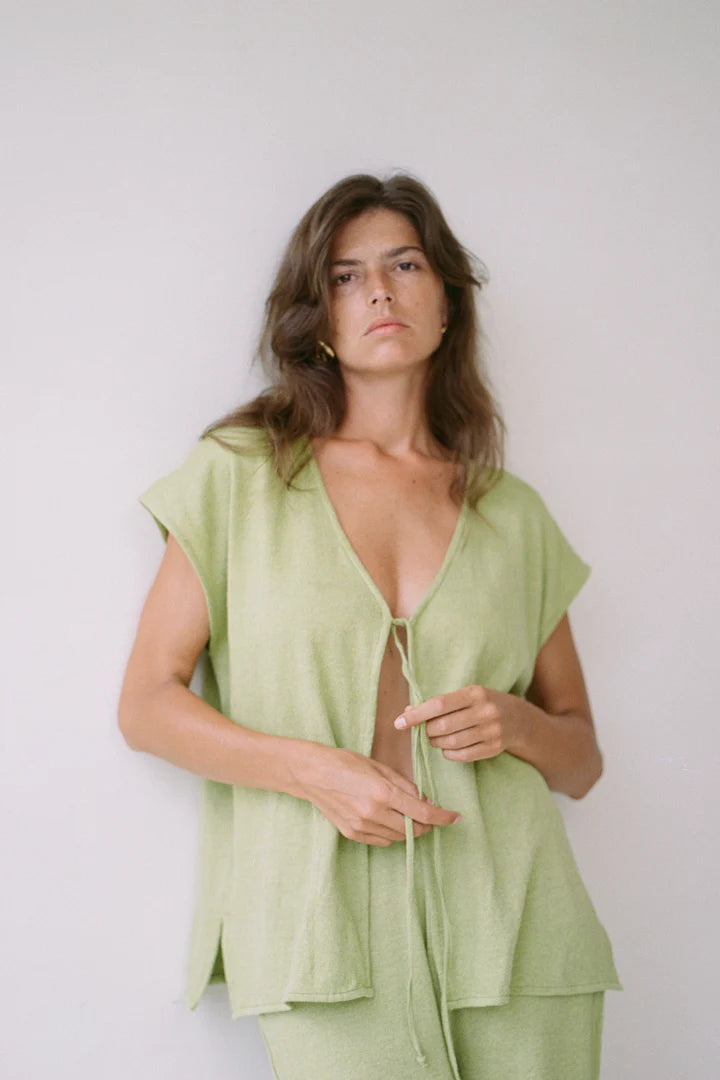 Matcha Comf Tie Top