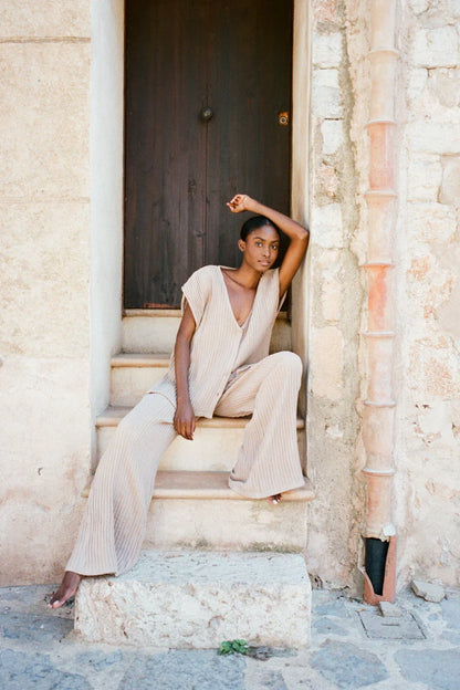 Almond RYE Button Up