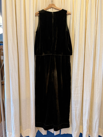 Green Velvet Jumpsuit