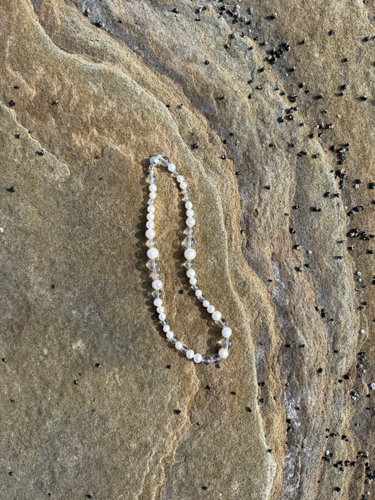 Clear Quartz & Pearl Necklace