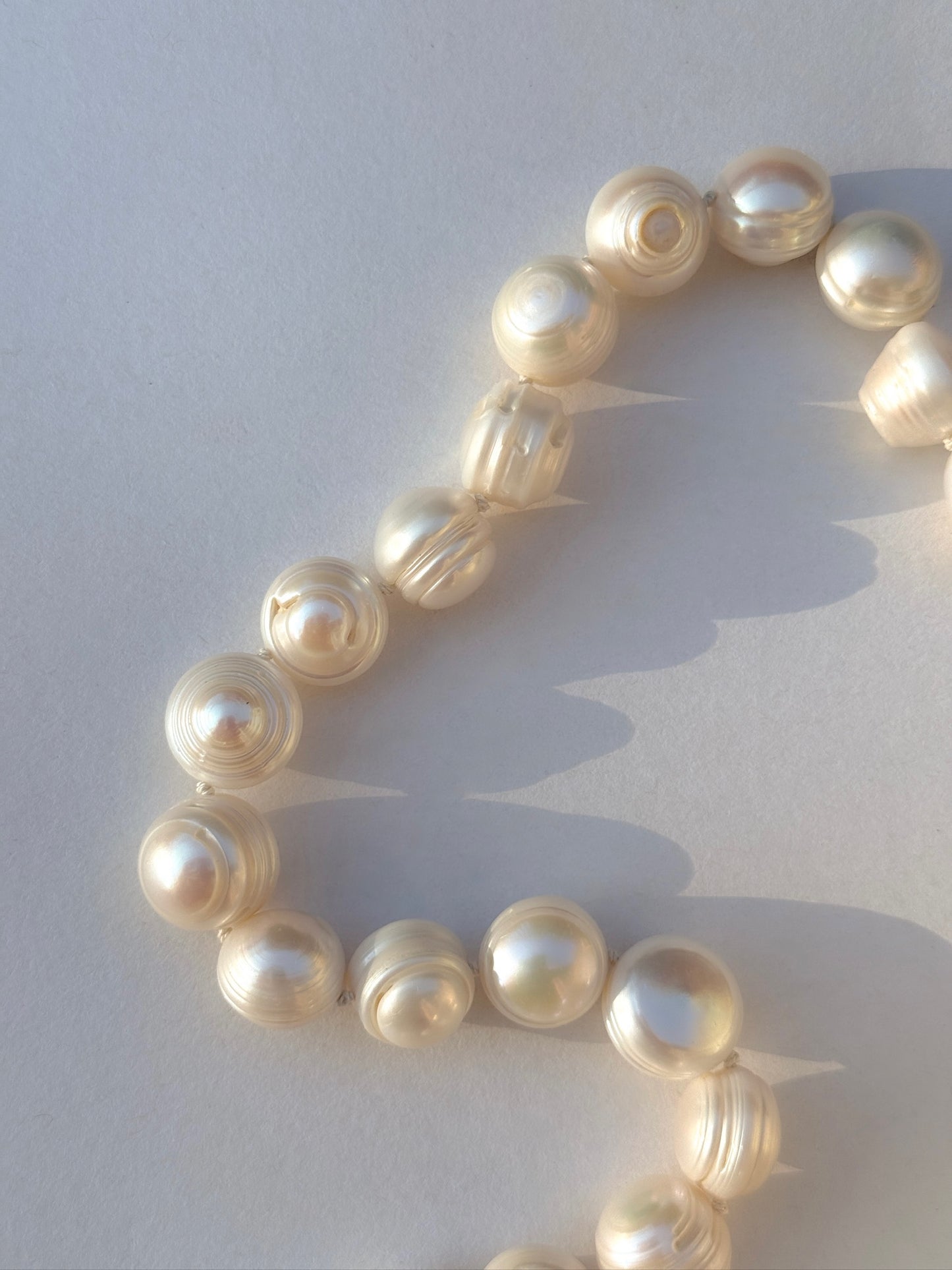 Large White Circle Collar