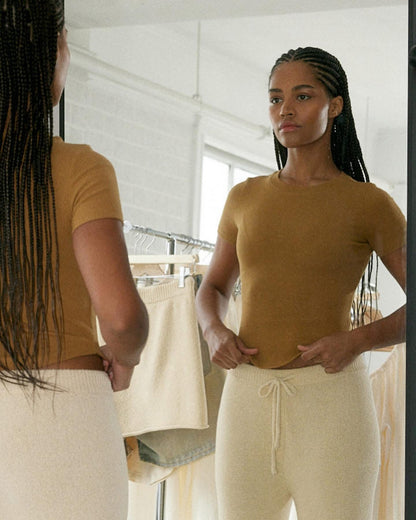 Tan Short Sleeve Tee