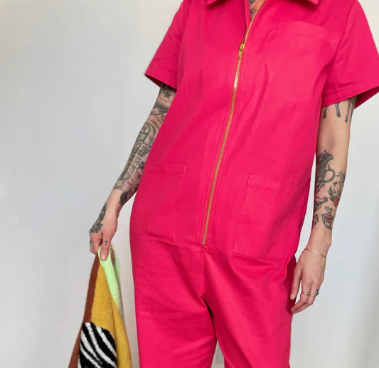 Pink Baggy Boilersuit