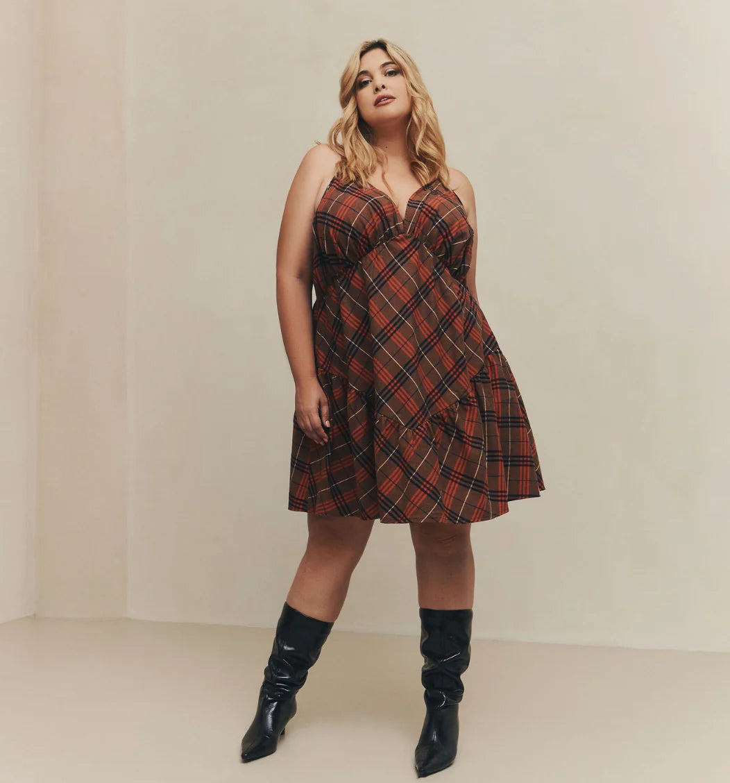 Plaid Mini Dress