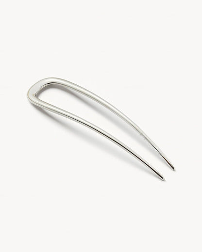 Silver Midi French Hair Pin