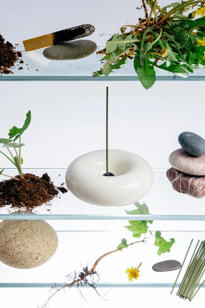 Off White Incense Holder