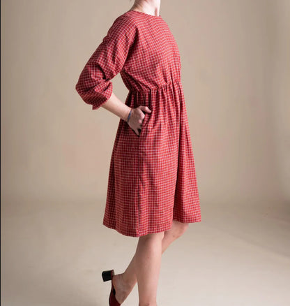 Red Check Clara Dress