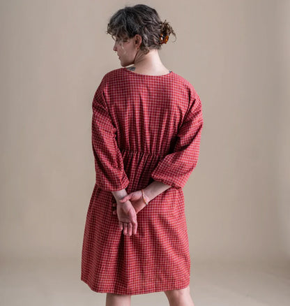 Red Check Clara Dress