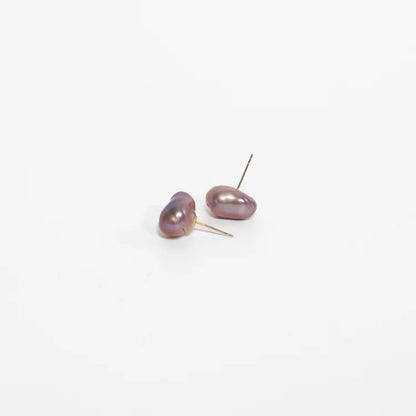 Warm Purple Baroque Studs
