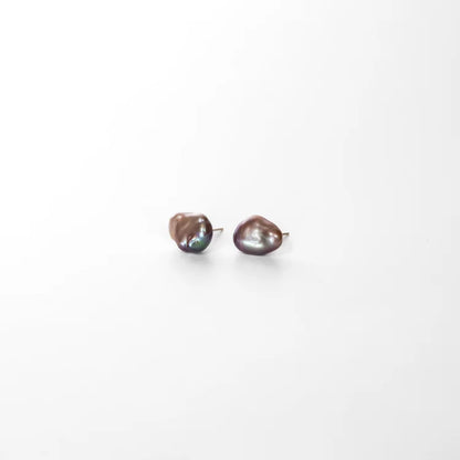 Warm Purple Baroque Studs