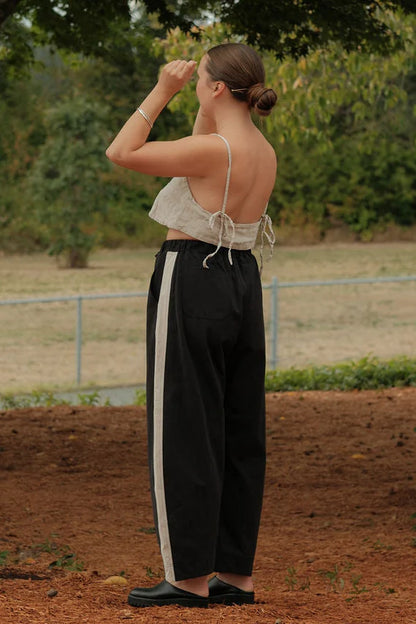 B/W Stripe Jules Pant