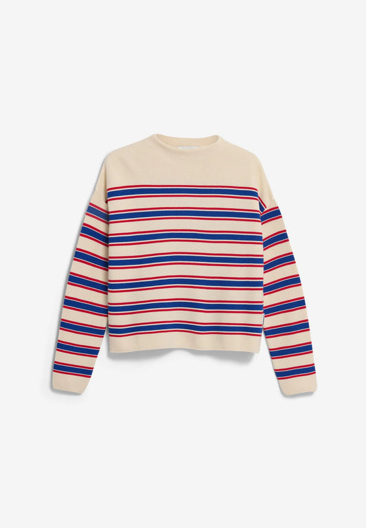Oatmilk Striped Sweater
