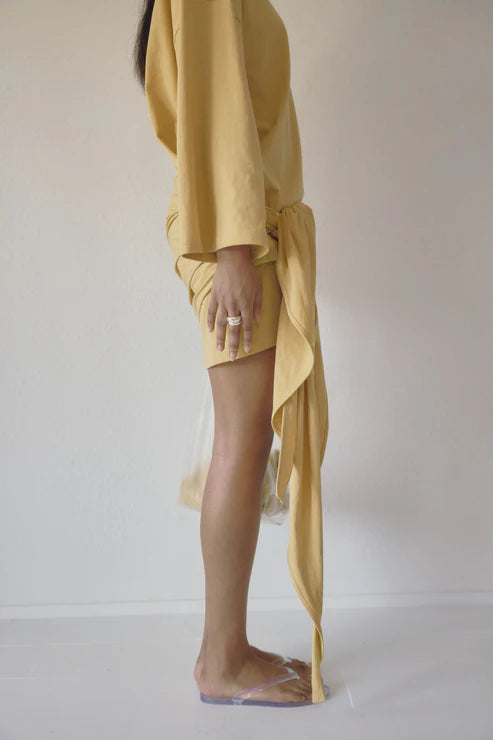 Wheat Wrap Dress