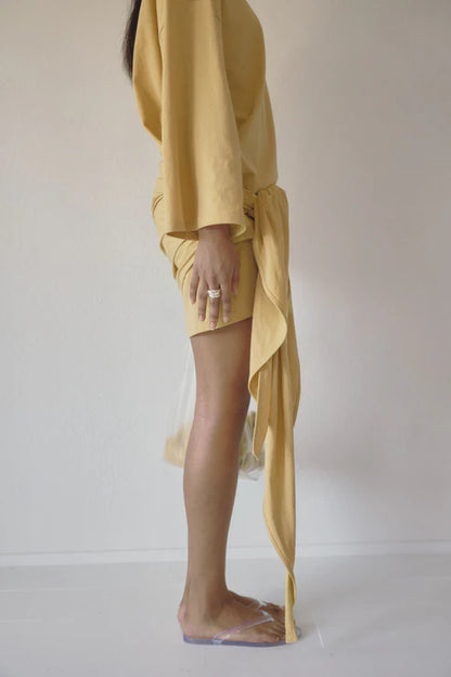 Wheat Wrap Dress
