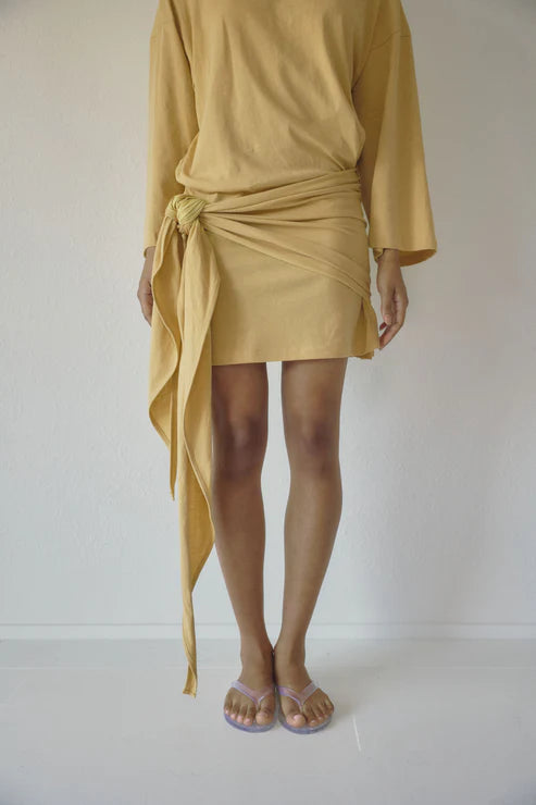Wheat Wrap Dress