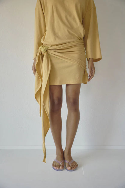 Wheat Wrap Dress